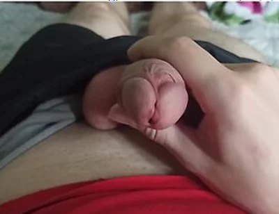 Amateur Guy In Russian Guy Caresses Himself Through Shorts And Pulls Out A Dick