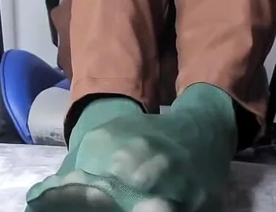 I Give My Co-worker Some Green Nylon Stockings