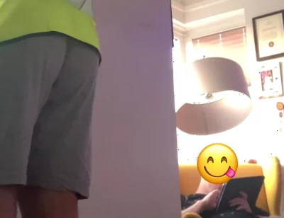While Painting the Wall, I Got Horny and Wanked in Front of My Friend.