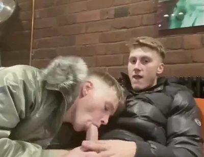 Scally boys cock sucking puffer jackets
