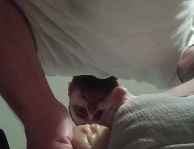 White Cock Fucks a Pocket Pussy Creampie