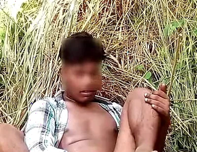 Indian Teen Boy Ass Fucking with Big Cucumber Hardcore Masturbation at Forest