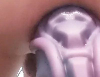 Stuffing my hot ass with a giant cock