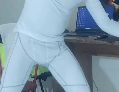 I Cum on Compression Wear