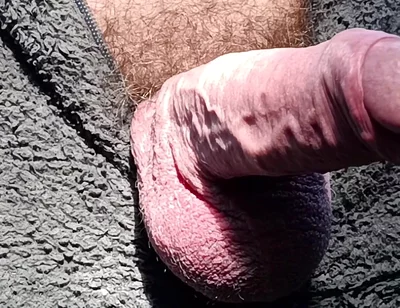 Outdoor Cruising Big Uncut Cock Woodland Onesie Wanking, Edging, Close up Moaning Creamy Cum