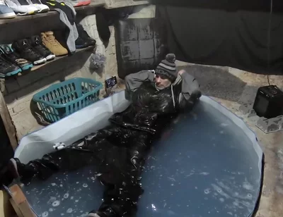 Wet skater boy david