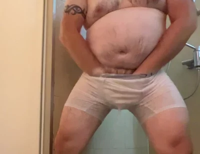 Wet White Clothes Shower One