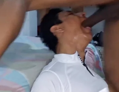 Intense Oral Sex with a Big Black Cock