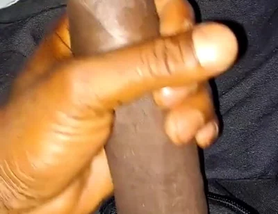 Nata4sex strocking my bid black cock