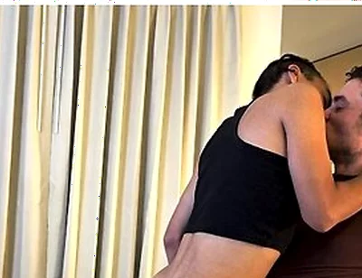 Virgin Boy - Leo Valentina Submits To Kirk Ryner Makes Twink Sissy Femboy So Horny Kissing Making Out & Flirting