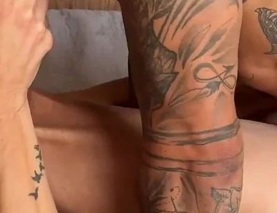 Tatted Muscle Papi Fucks Tiny Twink Bareback Hardcore Anal Foreskin Mafia Boomer Banks Gay