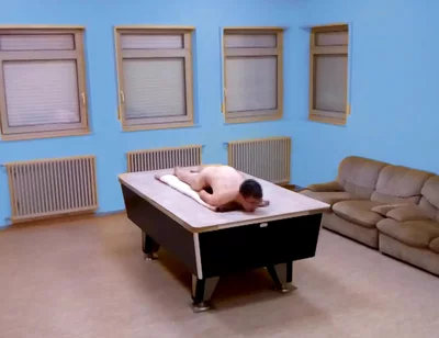Naked Table Hump Masturbation