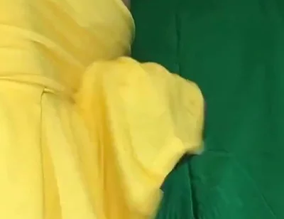 Yellow Skirt, No Panties