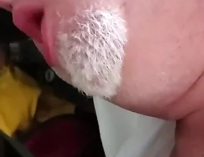 Bear Sucks BBC and Cums