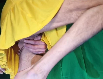 Yellow Skirt, No Panties