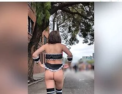 Cute Femboy Flashes And Walks Around Public Pilation