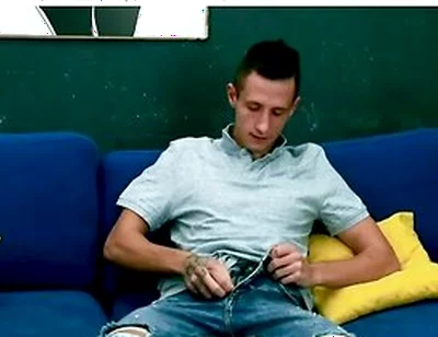 Hot Brunette Twink Thomas T Jerks Off And Fingers His Butt!
