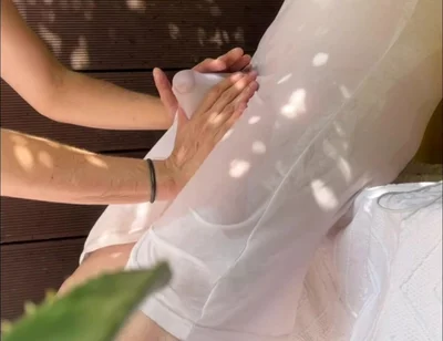A Boy Has Fun Watering His Friend's White T-shirt and Exposing His Smooth Ass and Big Cut Cock
