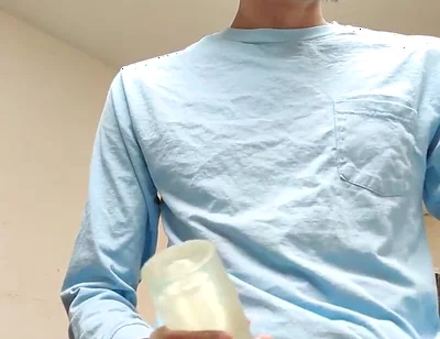 Masturbating
