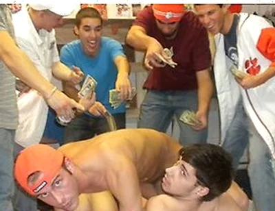 Frat Initiation Gets Wild As College Twinks Drop To Their Knees For A Big Cock