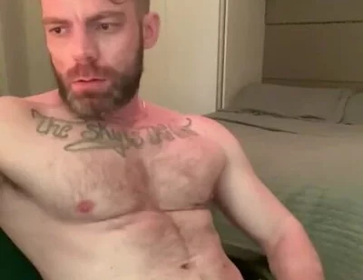 Masturbating