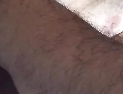 Fat Man Eats Like a Pig While Masturbating