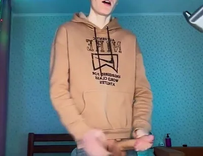 Watch Me Stroke My Huge Nine Inch Cock Until I Explode