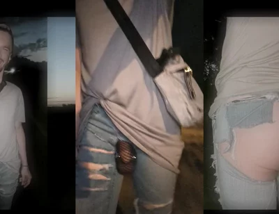 Walking Through the City in Bottomless Jeans