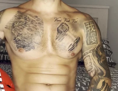 My Big Cock Cums with a Boxer Gloves