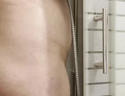 Candid Shower, Hard Dick + Cum