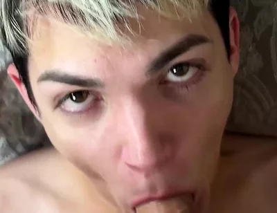 I Cum on His Face with My Hot and Sweet Cum!