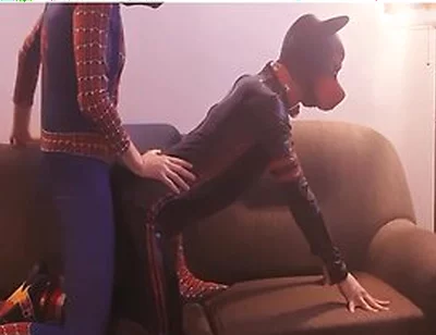 Puppy Gets Fucked By Horny Cosplay Spiderman
