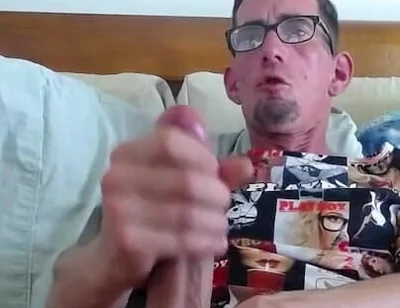 Masturbating
