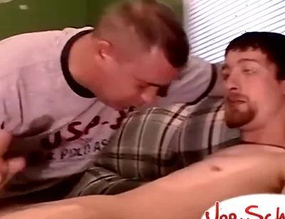 Servicing A Hung Straight Cock
