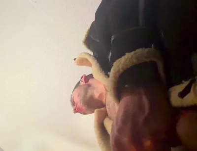 Camera Is Looking up at Me as I Jerk off Bust