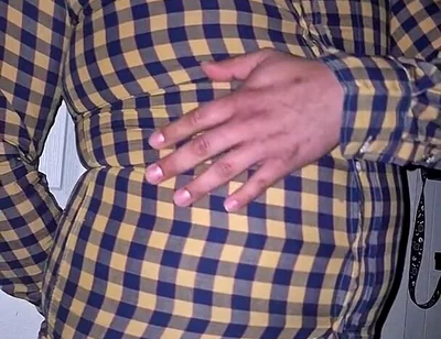 Popping My Button up on My Belly
