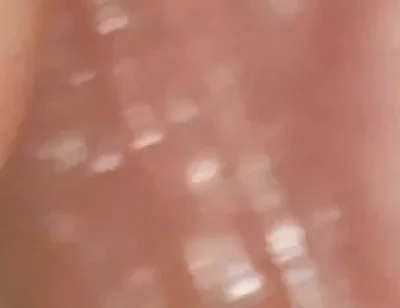 Wide Hole Filled with Pre Cum in Close up