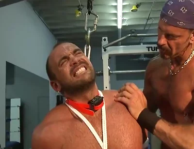 Colin Steele And Jessie Balboa In Gym Training Agony