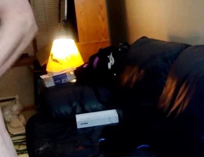 Stand up Then Lay Down on Couch as I Jerk and Bust Twice