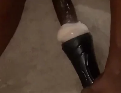 On My Knees Fucking Torch Fake Pussy