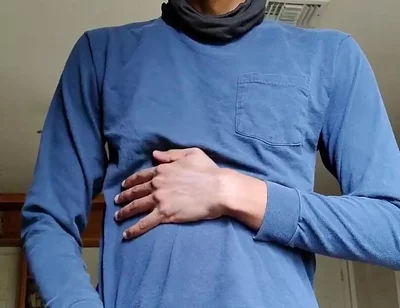 Masturbating