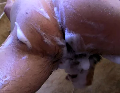 A Sudsy Shower Stroke off