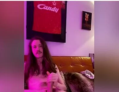 Hot Skinny Boy Jerks His Thick Cock On The Couch And Cums For You