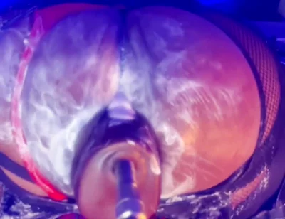 Nasty Creamy Bubble Butt Gaped and Fart Fucked on Sex Machine