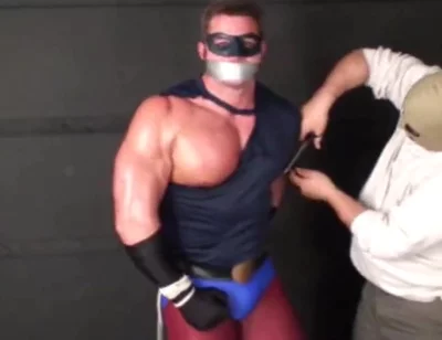 Superhero Stripped & Man Handled