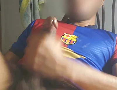 Masturbating a Big Cock