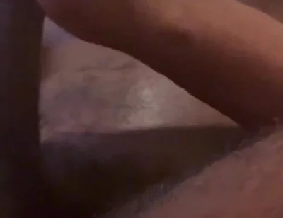 Twisting My Nipples Stroking My Big Black Cock