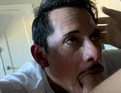 Latino Papi Swallows Huge Load From Big White Cock