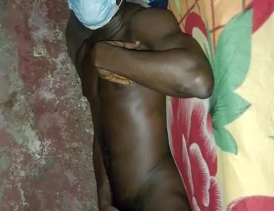 African Black Man Showcasing His Bed Skills