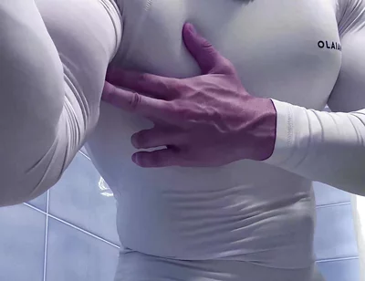 You Can See This Crazy Lines Through the Thin Cloth